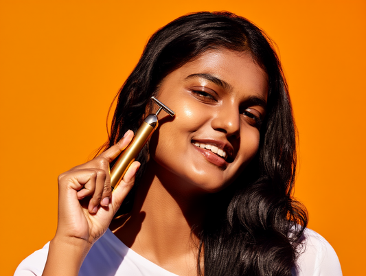 24K Gold Energy Beauty Bar Electric Facial Massage Roller